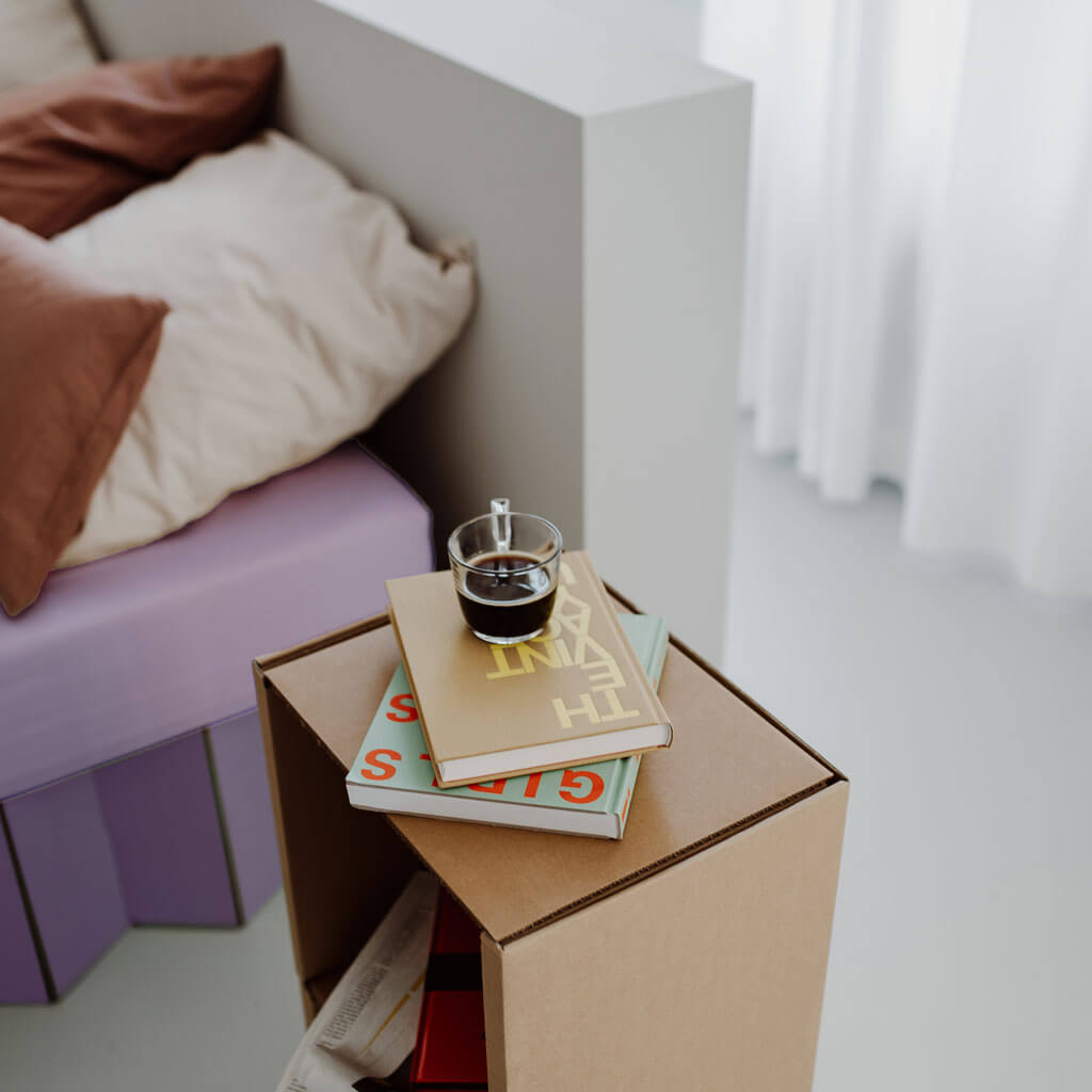 RIAB Organic Cotton Fitted Sheet in lilac