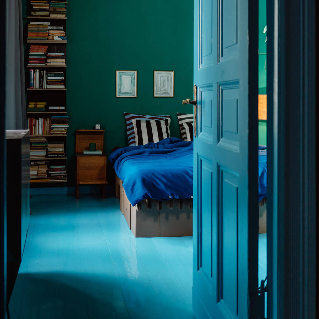 ROOM IN A BOX GRID Bed storage bed natural with drawers, mattress and bed linen