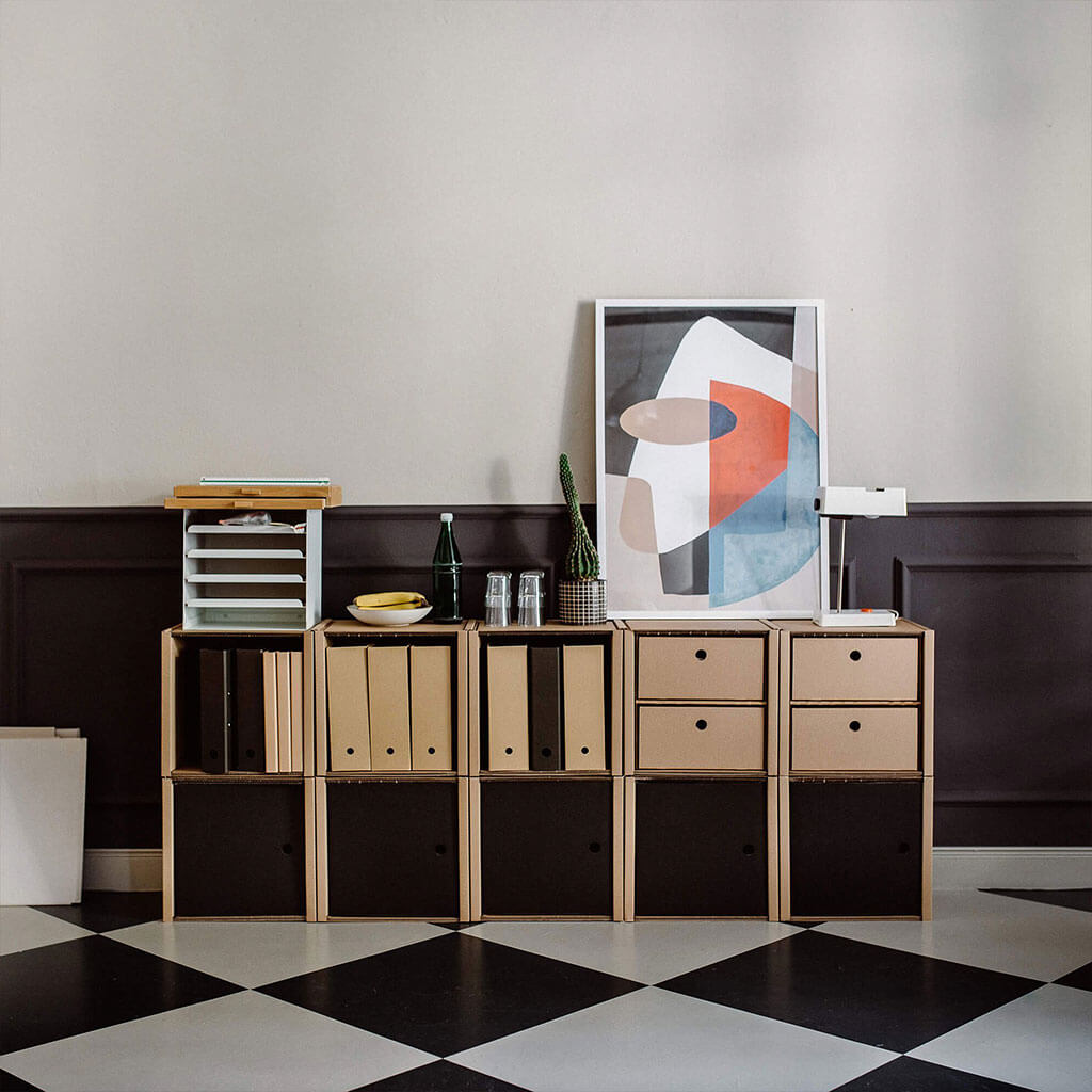 ROOM IN A BOX modular shelving system