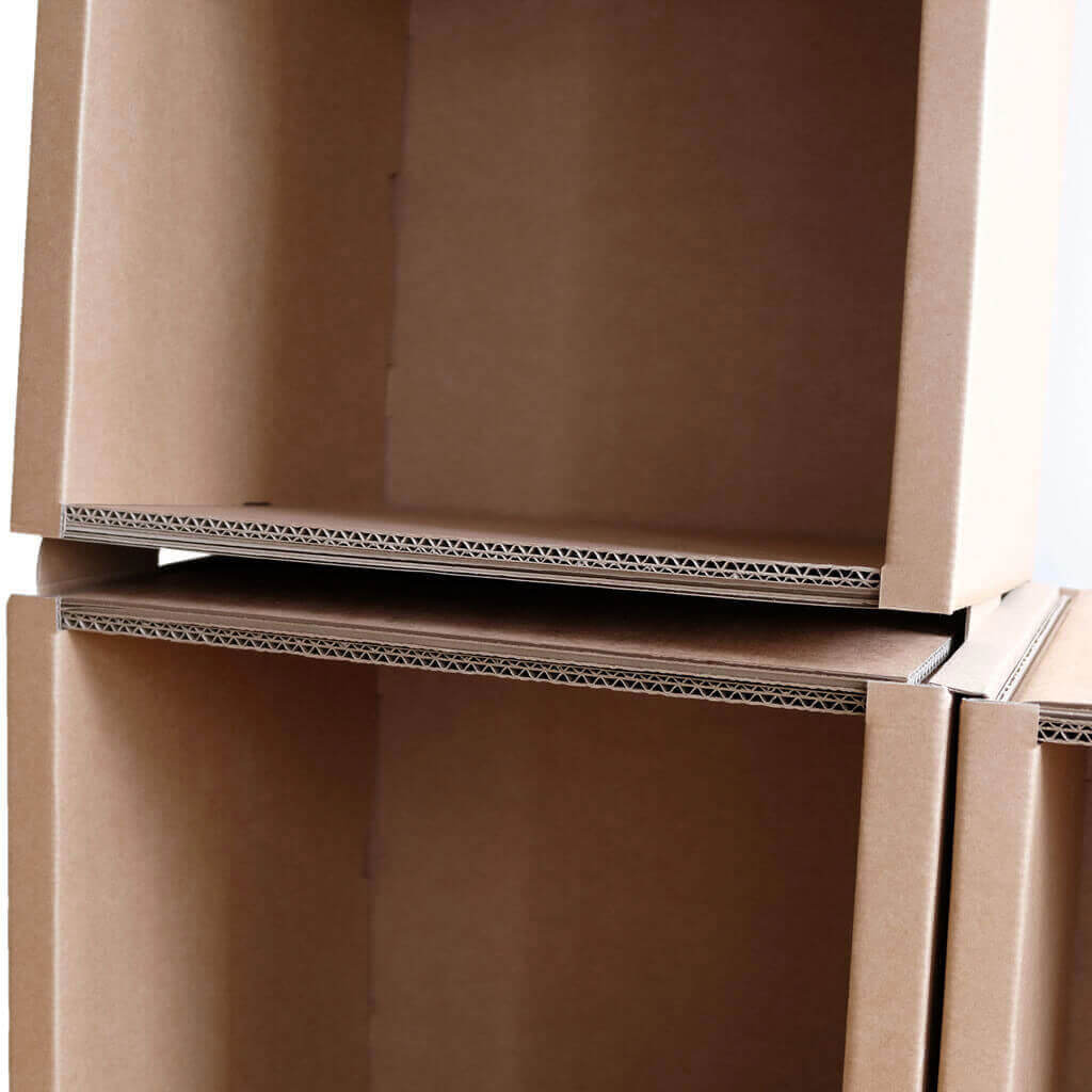 ROOM IN A BOX modular shelving connecting the modules