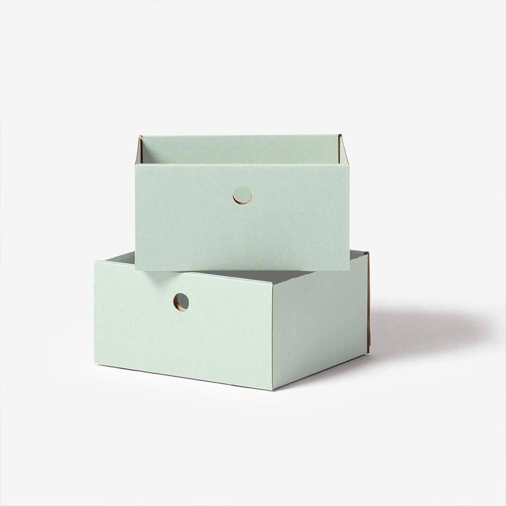 ROOM IN A BOX modular shelving system double drawer sage