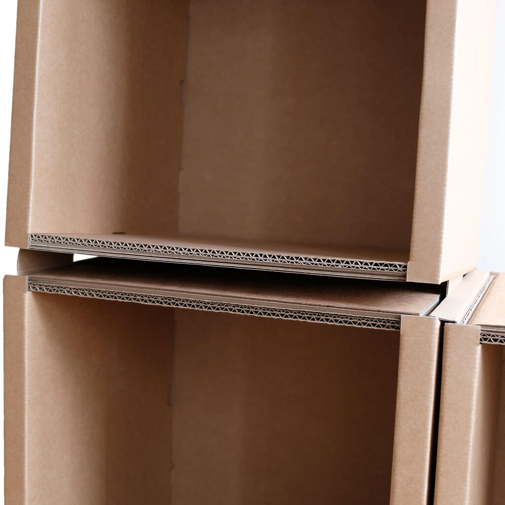 ROOM IN A BOX modular shelving system connecting modules