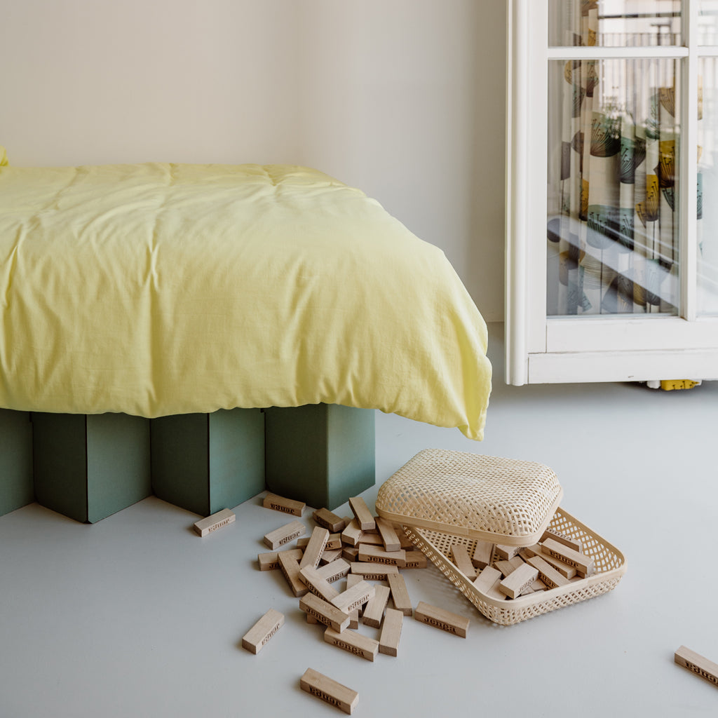 ROOM IN A BOX organic cotton bed linen lemon yellow